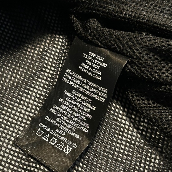 Lucky Brand Premium Performance Waterproof Long Leopard Print Anorak Size Small - Picture 8 of 16